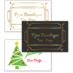 Kerstkaart met gratis Template