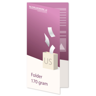 Folder US - 170 grams - 4 zijdig