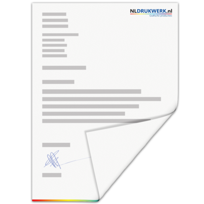 Briefpapier A4 - 80 grams enkelzijdig bedrukt