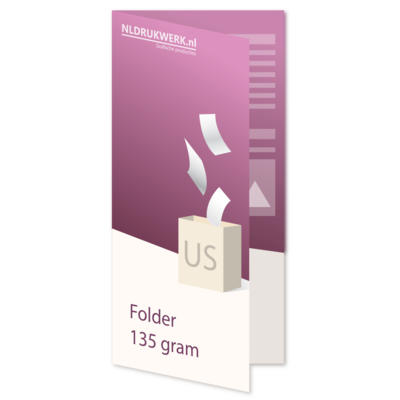 Folder US - 135 grams - 4 zijdig