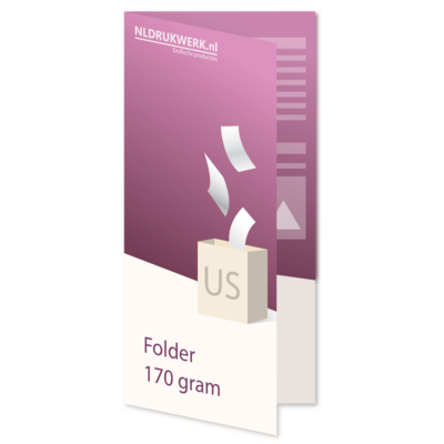 Folder US - 170 grams - 4 zijdig