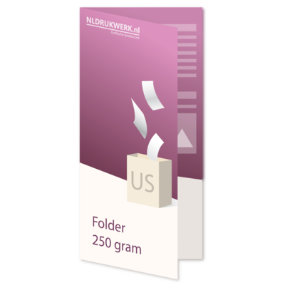 Folder US - 250 grams - 4 zijdig